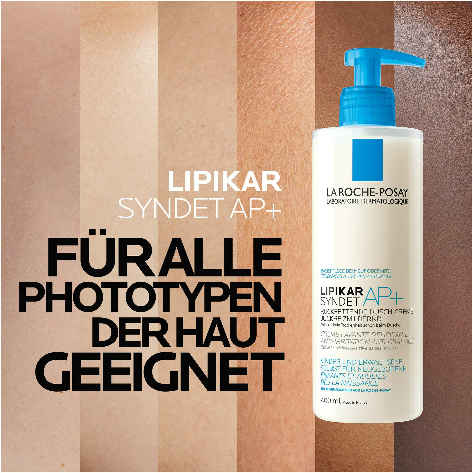 La Roche Posay Lipikar Syndet AP+ Reinigungs-Cremegel 400 ml