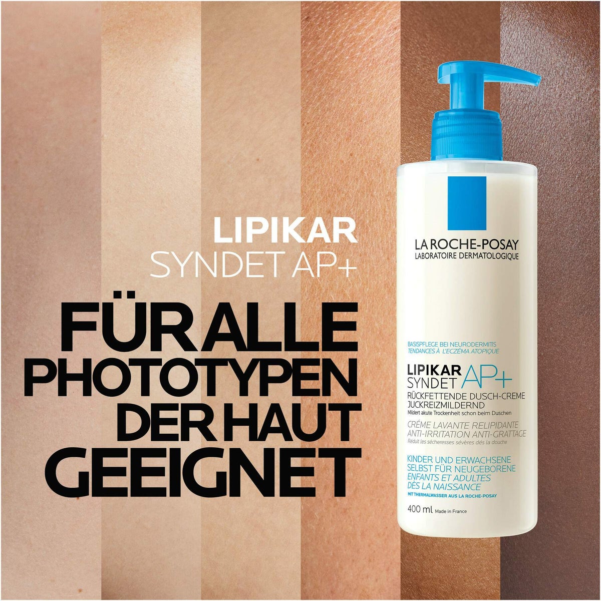 La Roche Posay Lipikar Syndet AP+ Reinigungs-Cremegel 400 ml