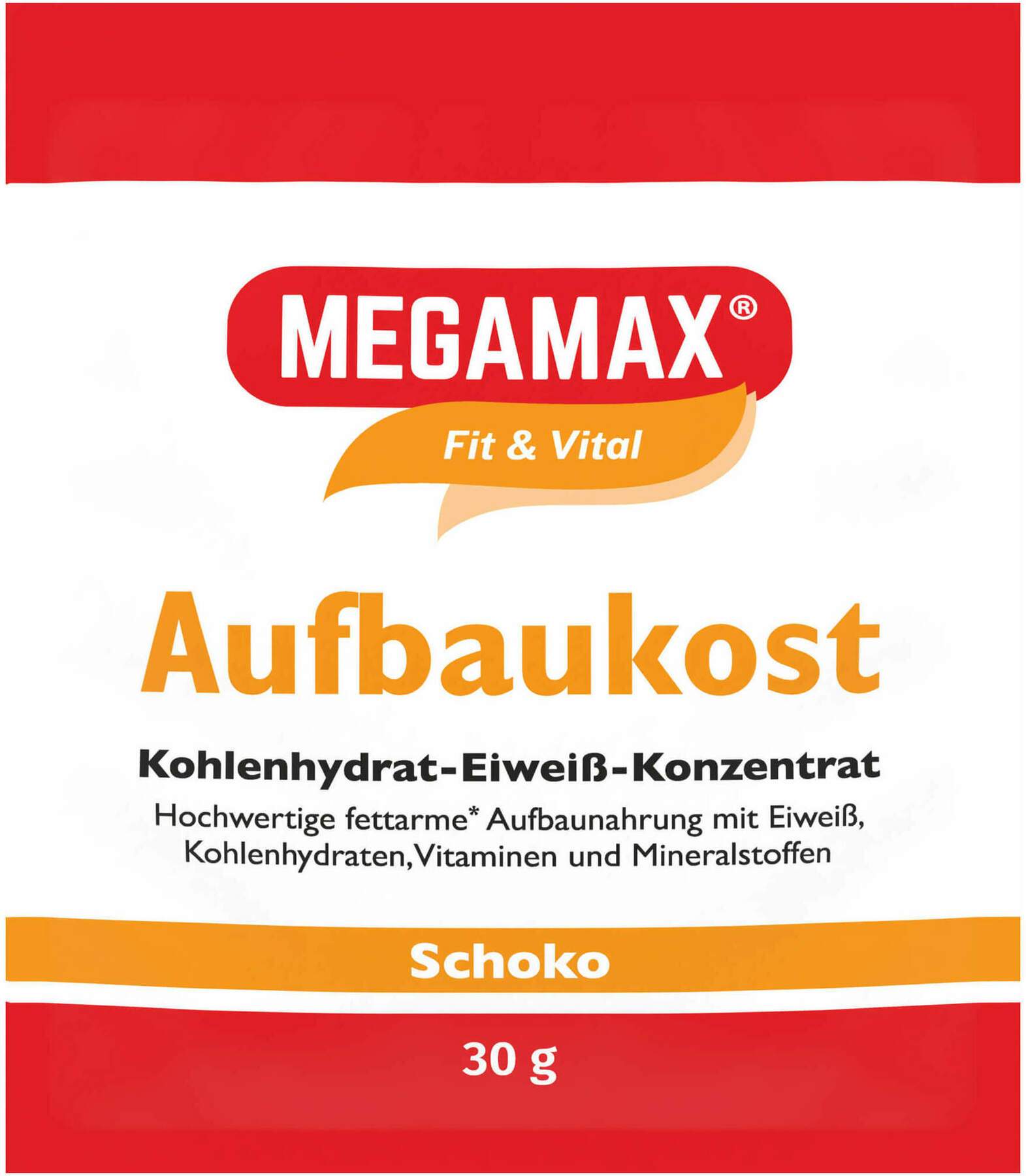 Megamax Aufbaukost Schoko Pulver