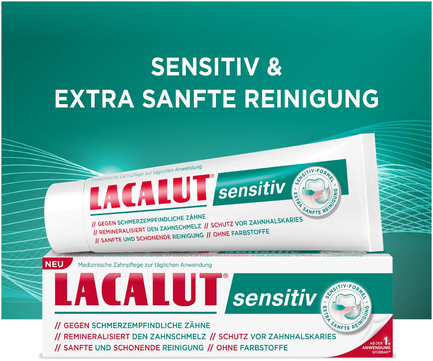 Lacalut sensitiv Zahncreme 75 ml