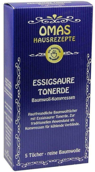 Essigsaure Tonerde Baumwollkompressen 5 Tücher