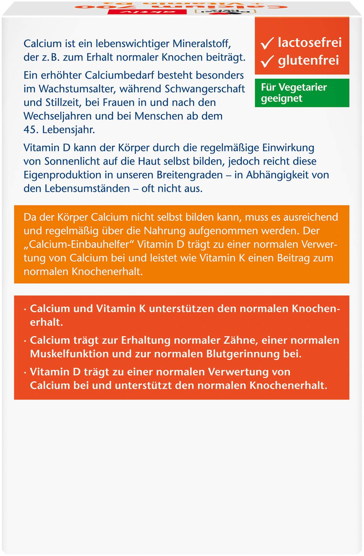 Doppelherz Aktiv Calcium 700 + Vitamin D3 80 Tabletten