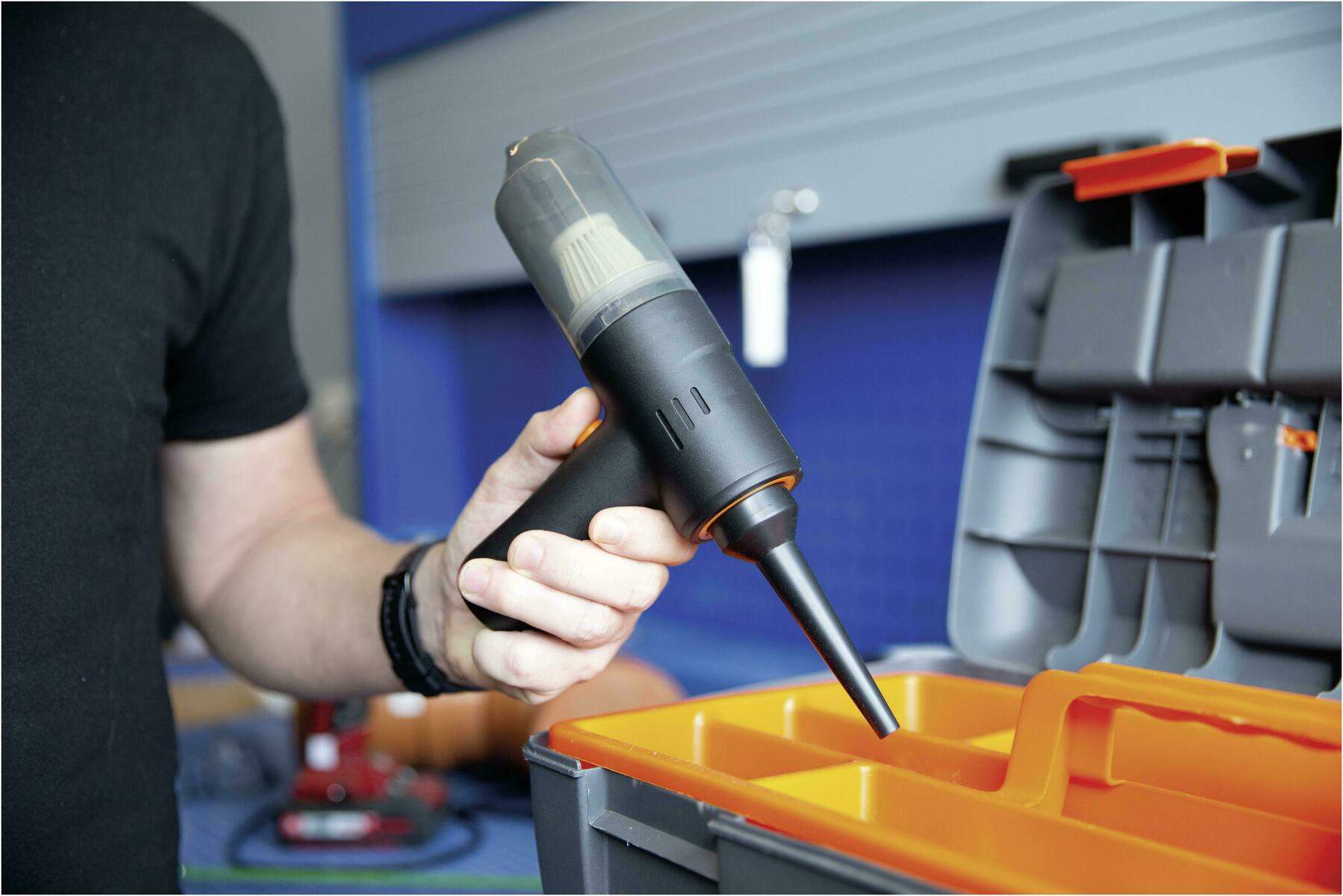 Livington PocketVac Akku 2in1 Handstaubsauger mit Blasfunktion