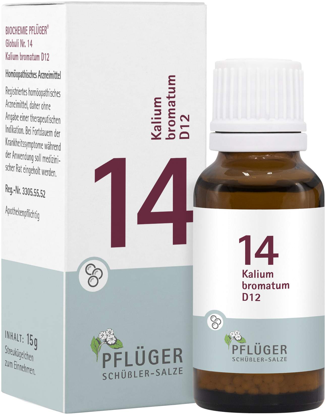Biochemie Pflüger Nr. 14 Kalium Bromatum D12 15 G Globuli