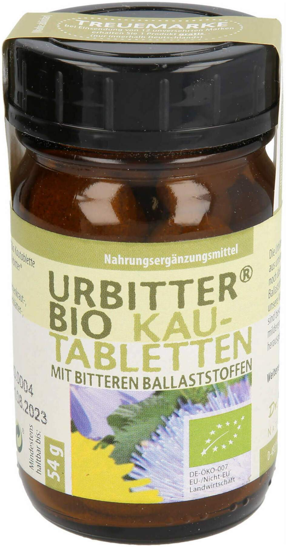 Urbitter Bio Kautabletten  54g