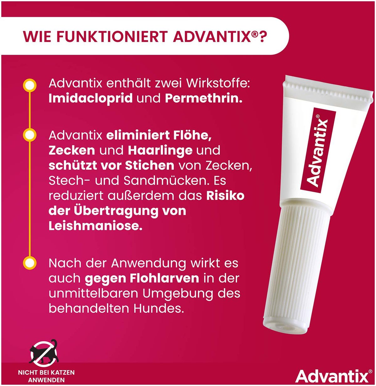 Advantix Spot-On Hund 10-25 kg 4 x 2,5 ml Lösung