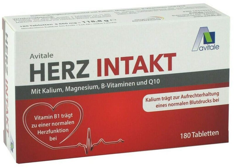 Herz Intakt mit Kalium + Magnesium + B-Vitamine + Q10 180 Tabletten