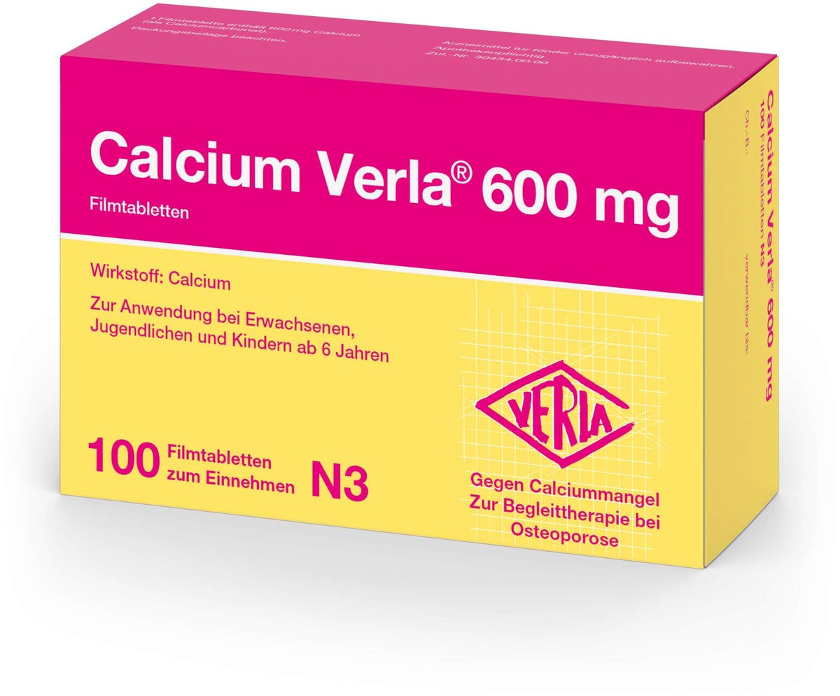 Calcium Verla 600 mg 100 Filmtabletten