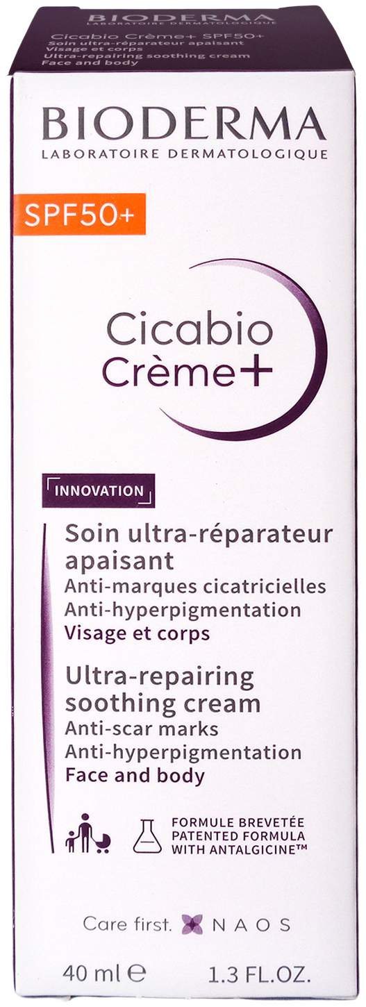 Bioderma Cicabio Creme+ Lsf 50+ 40 ml