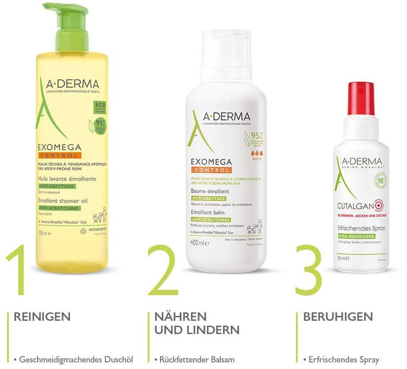 A-Derma Exomega Control Balsam rückfettend 400 ml