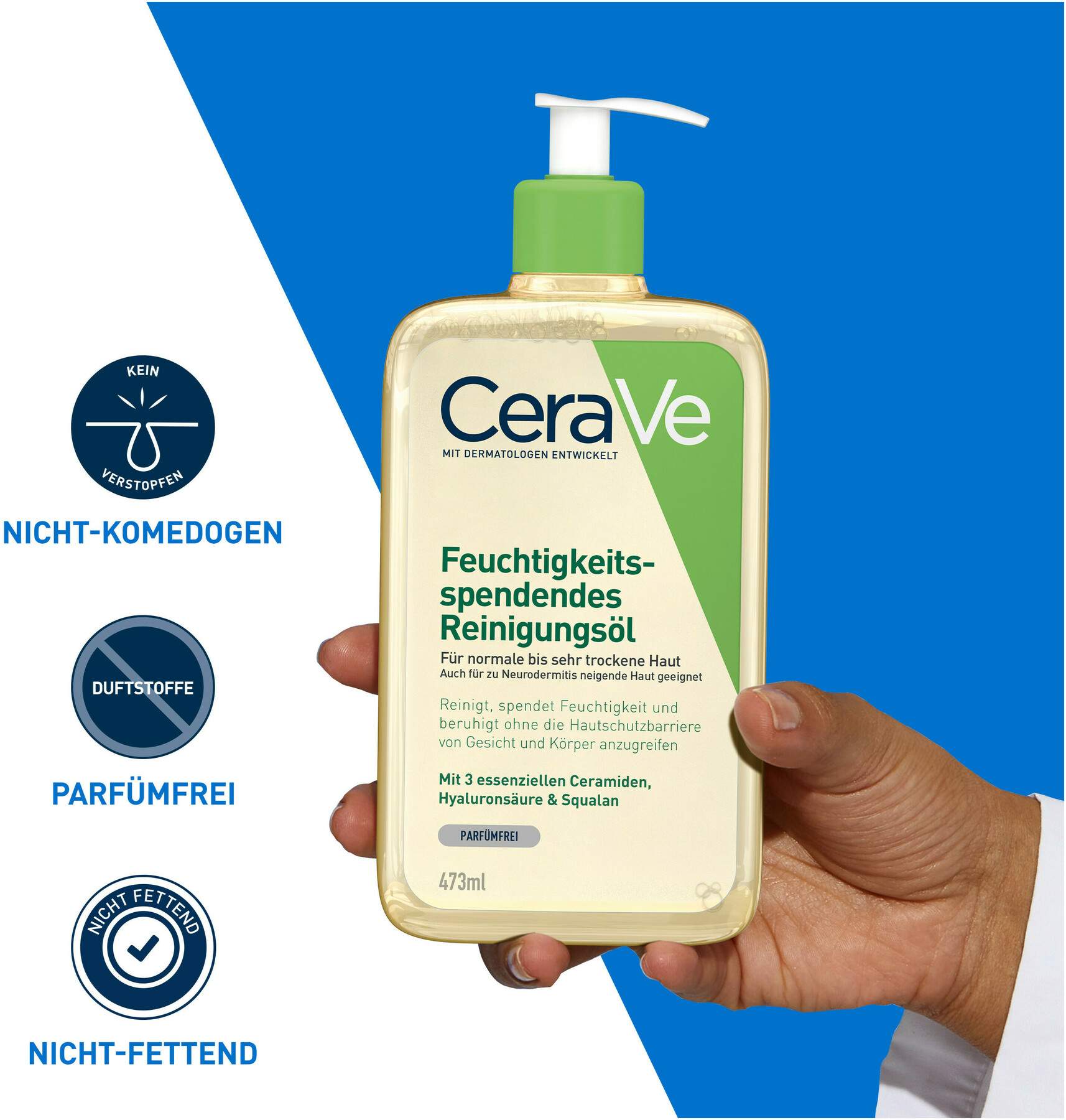 CeraVe feuchtigkeitsspendendes Reinigungsöl 473 ml