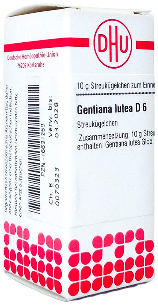 Dhu Gentiana Lutea D6 Globuli 10 G