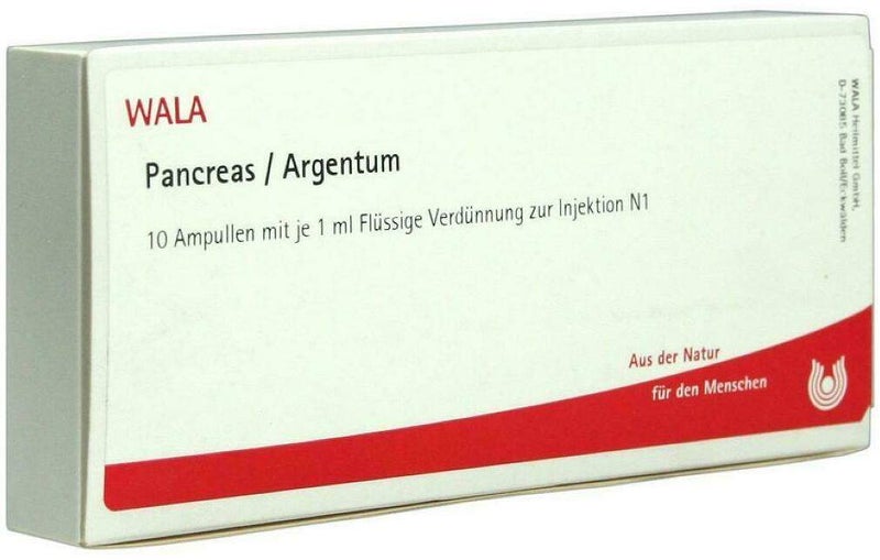 Wala Pancreas Argentum 10 X 1 ml Ampullen