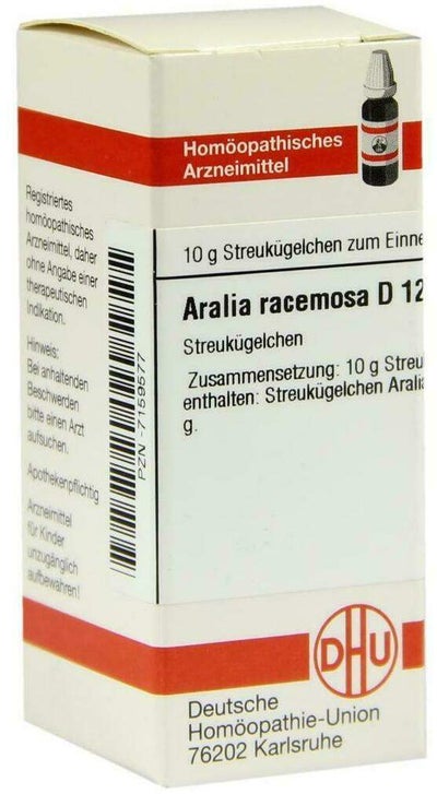 Dhu Aralia Racemosa D12 Globuli 10 G
