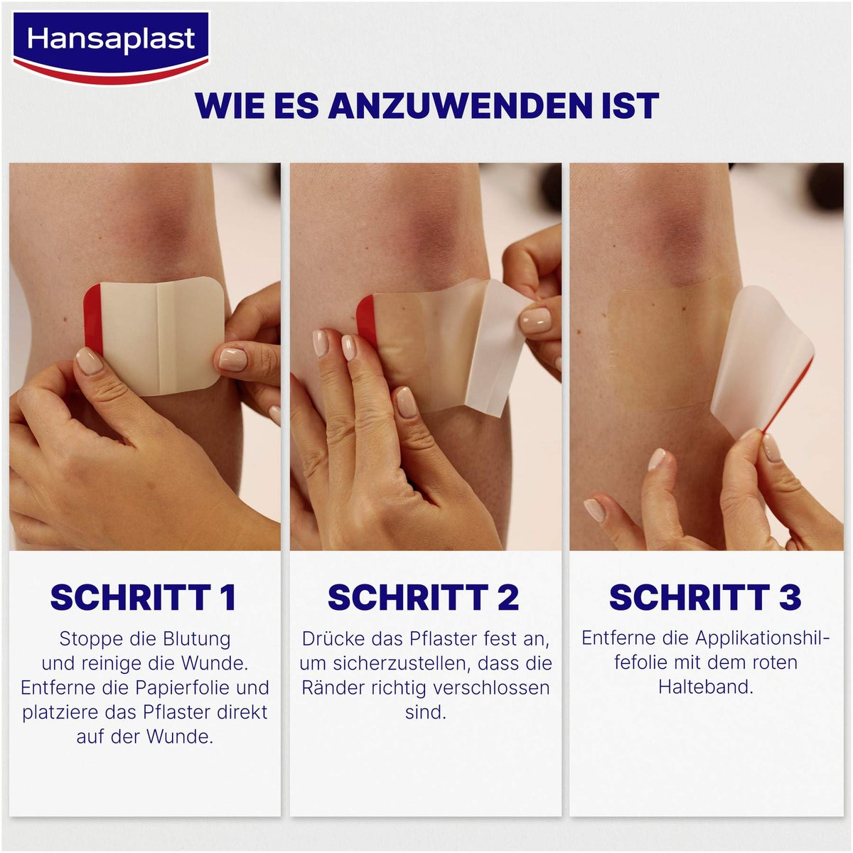 Hansaplast Zweite Haut Schutz Pflaster medium 6 Stück