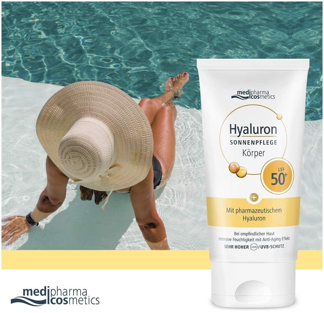 Medipharma Cosmetics Hyaluron Sonnenpflege Körper Lsf 50+ 150ml