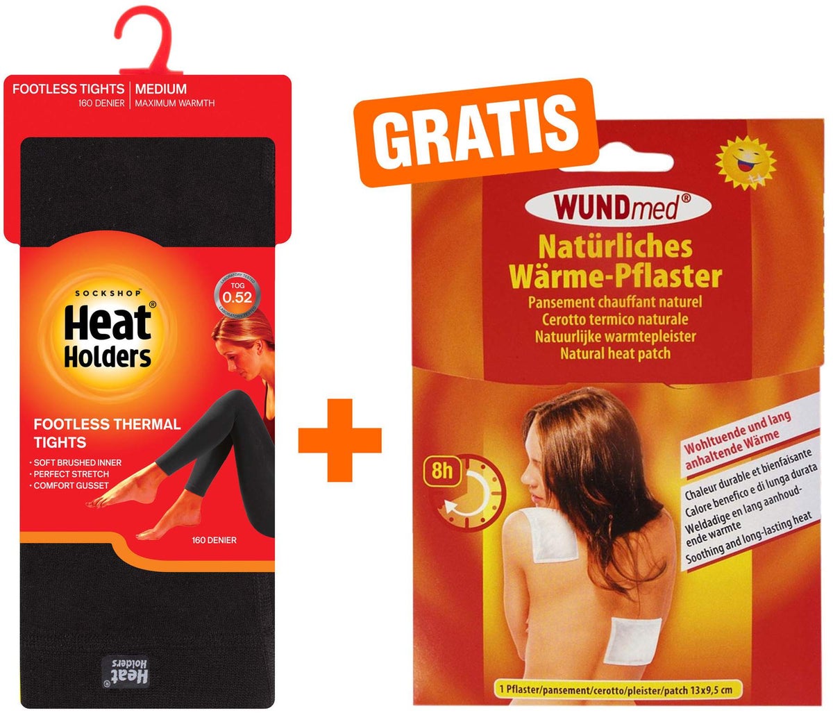 HeatHolders Thermo Leggings Gr.XL, 1 Stück + Gratis Wärmepflaster