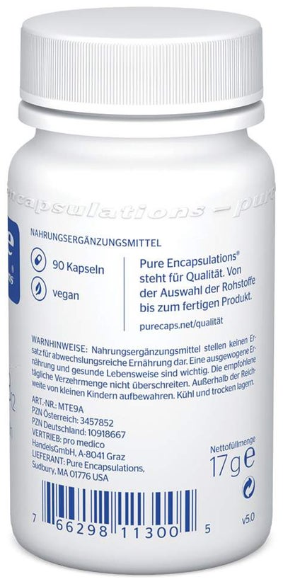 Pure Encapsulations Vitamin B12 Methylcobolamin 90 Kapseln