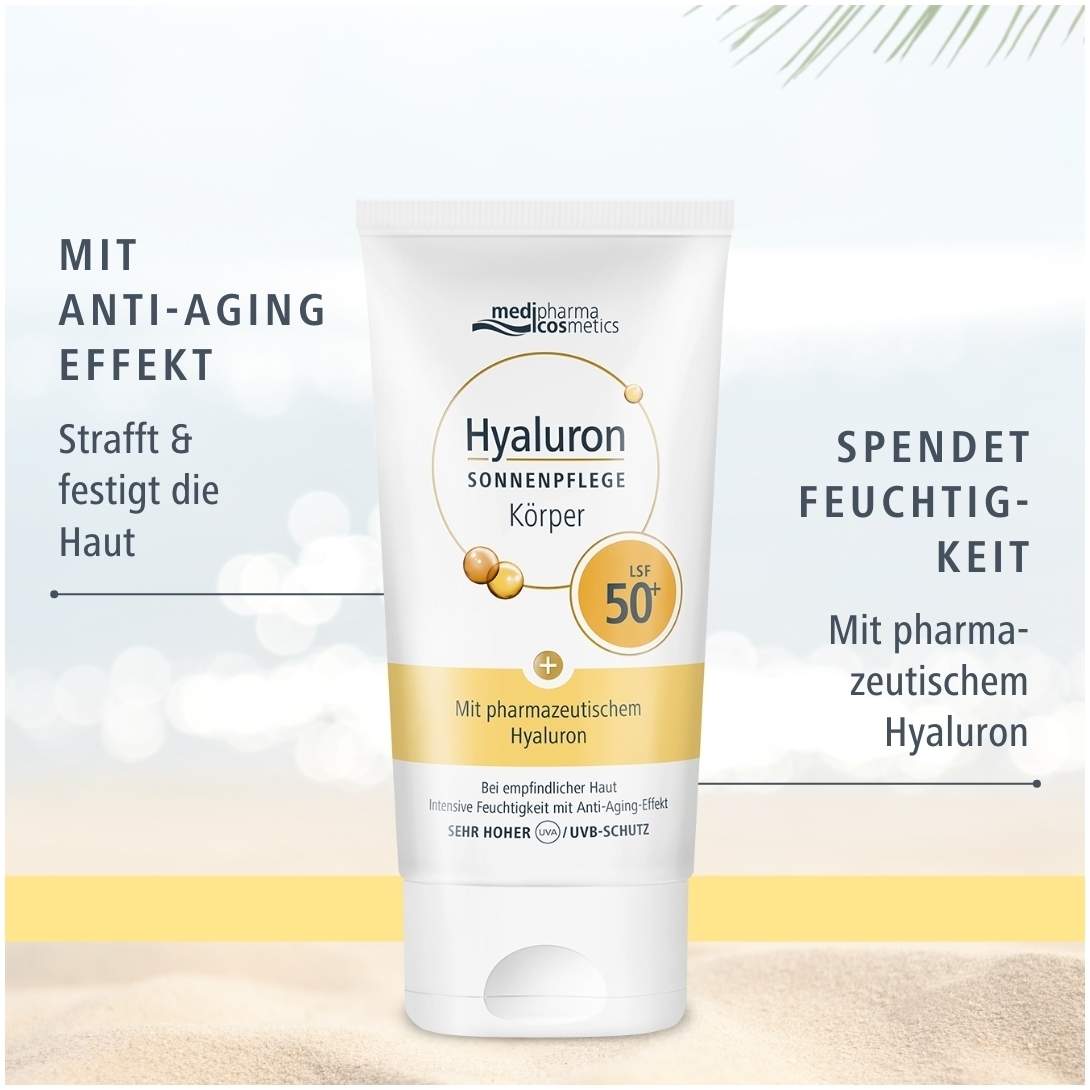 Medipharma Cosmetics Hyaluron Sonnenpflege Körper Lsf 50+ 150ml