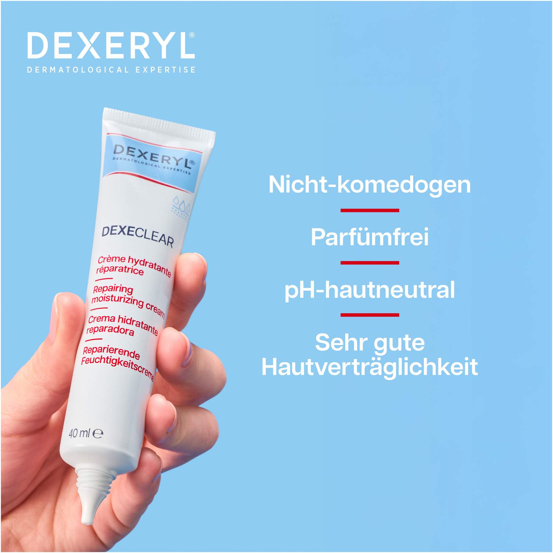 Dexeryl Dexeclear reparierende Feuchtigkeitscreme 40 ml