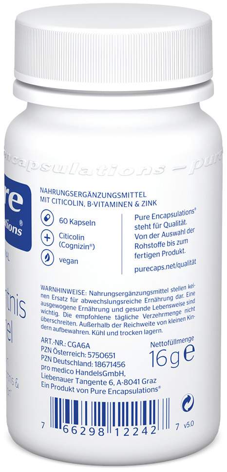 Pure Encapsulations Gedächtnis Formel 60 Kapseln