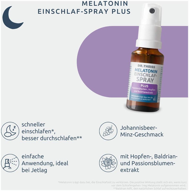 Dr. Theiss Melatonin Einschlaf-Spray Plus 20 ml