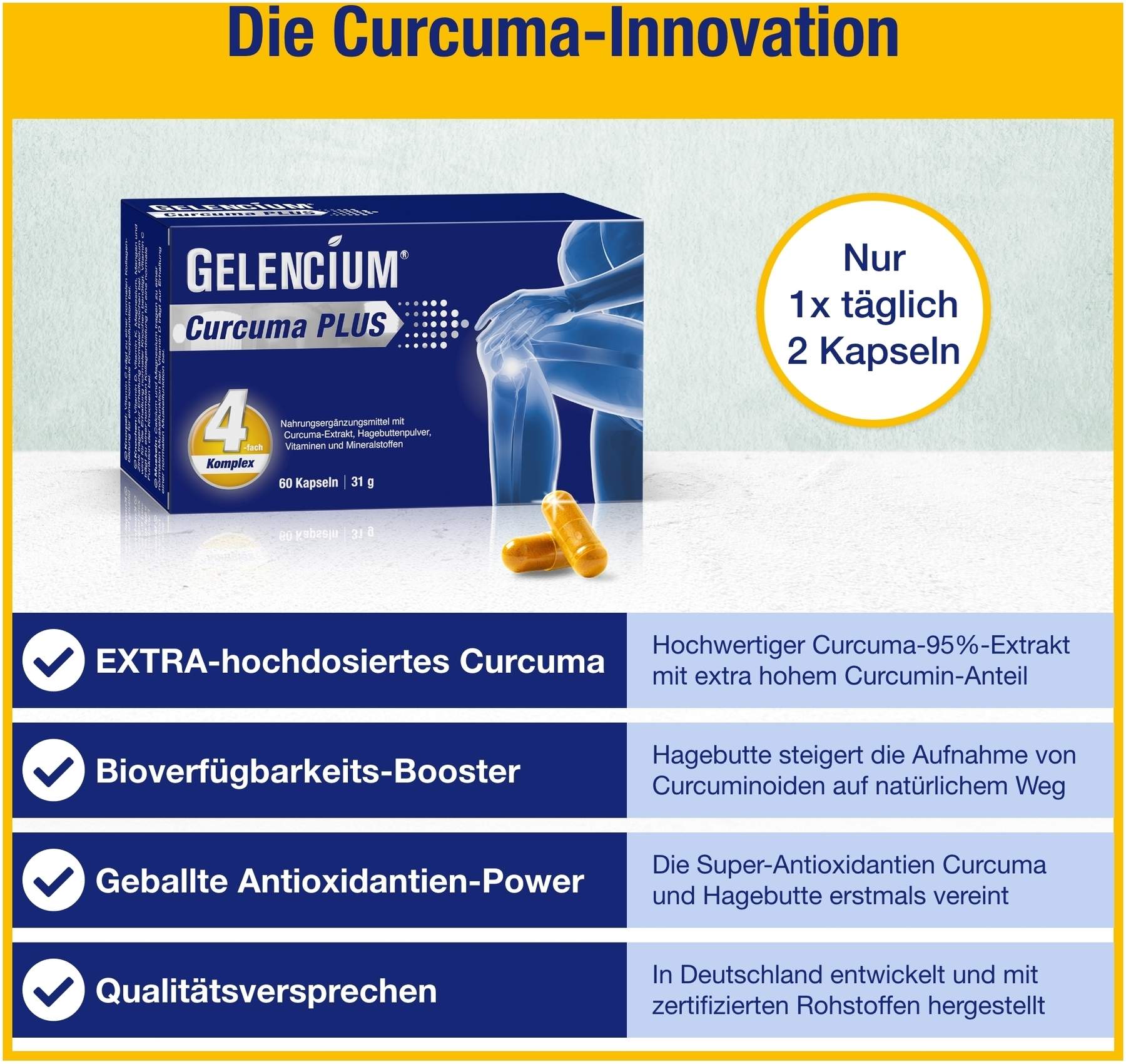 Gelencium Curcuma Plus 60 Kapseln