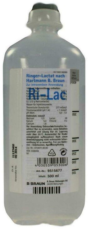 Ringer Lactat Nach Hartmann B.Braun Ecoflasche Plus 500 Ml...