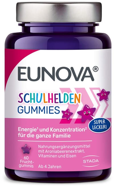 Eunova Schulhelden Gummies 60 Bonbons