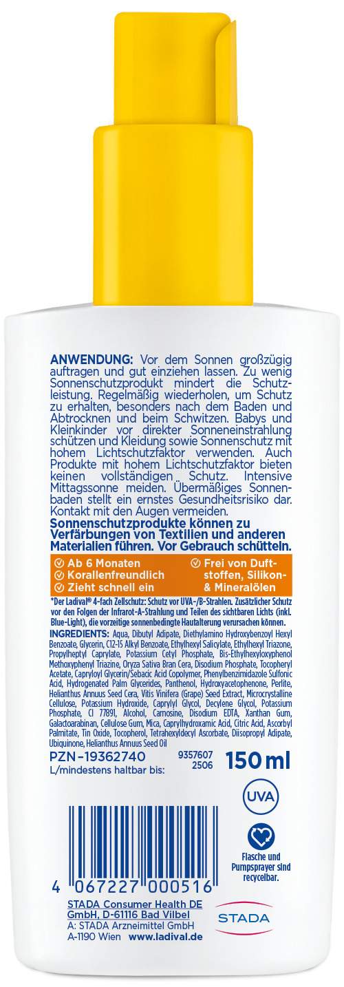 Ladival empfindliche Kinderhaut Spray LSF 50+ 150 ml