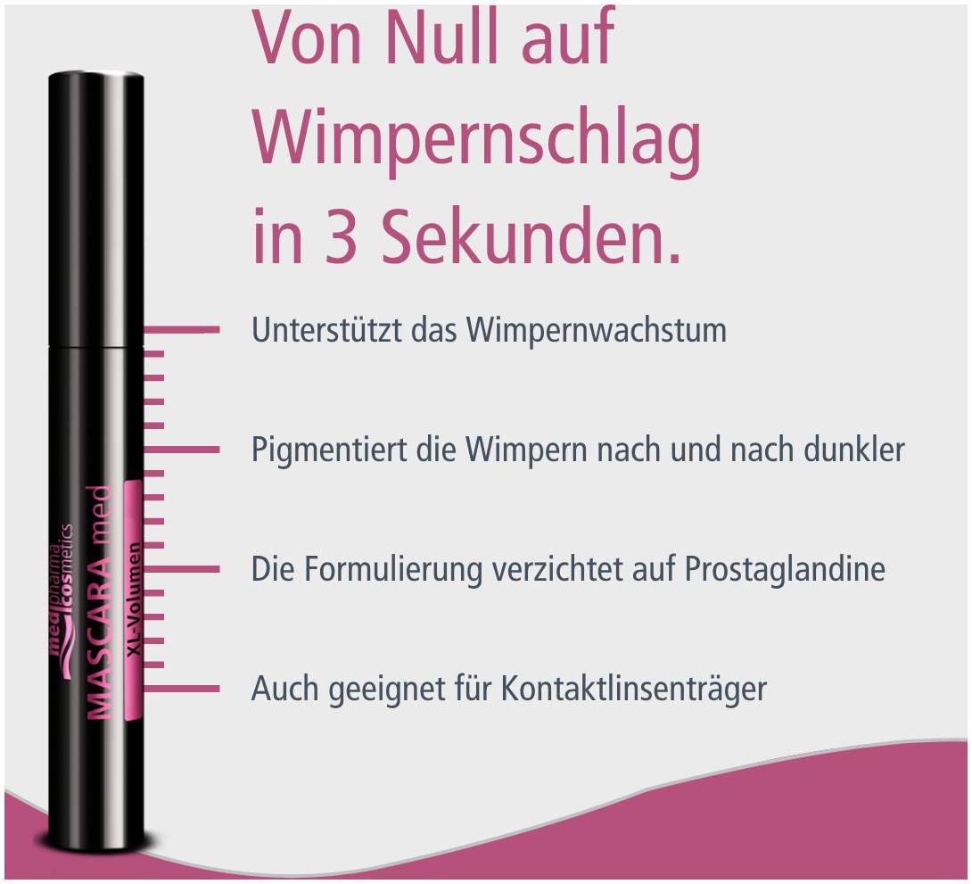 medipharma cosmetics Mascara Med XL-Volumen 6 ml