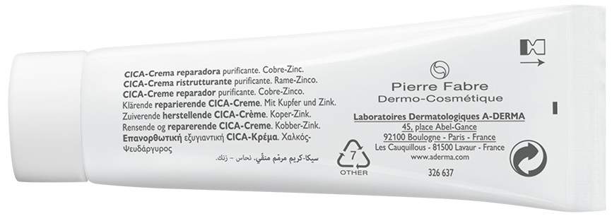 A-Derma Dermalibour+ Cica Reparierende Creme 15 ml