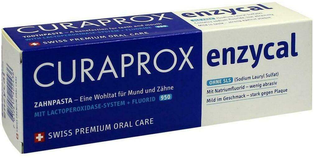 Curaprox Enzycal 950 Fluorid Extra Mild 75 ml Zahnpasta