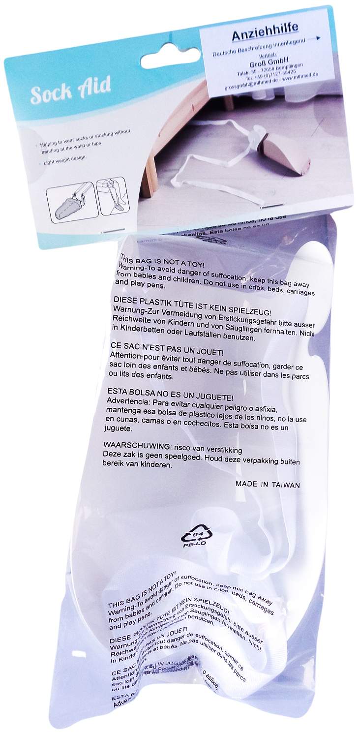 Anziehhilfe F.Socken+strümpfe Flexible Schale 1 St