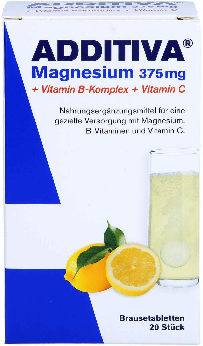 Additiva Magnesium 375 Mg+vitamin B-Komplex+vit.C 20x6g