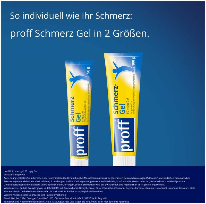 Proff Schmerzgel 100 g