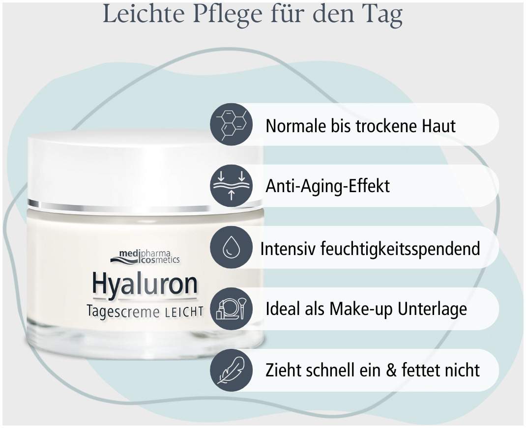 medipharma cosmetics Hyaluron Tagescreme leicht 50 ml