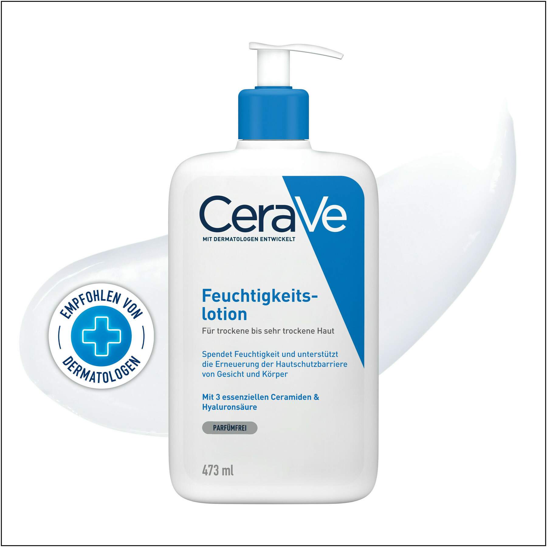 CeraVe Feuchtigkeitslotion 473 ml + gratis schäumendes Reinigungsgel 20 ml