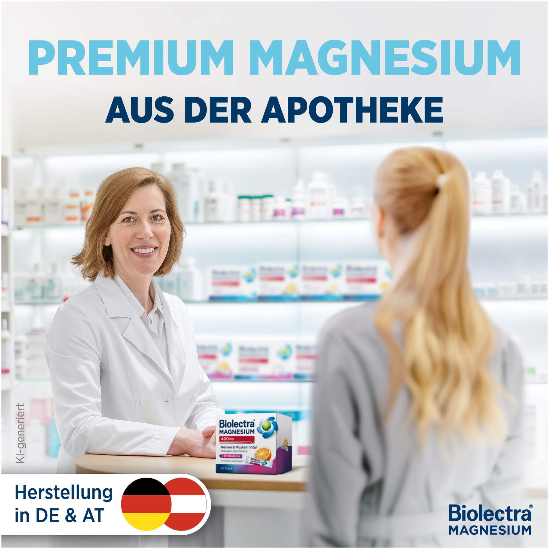Biolectra Magnesium 400 mg Nerven & Muskeln Vital 60 Beutel