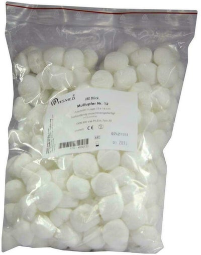 Mulltupfer Nr.12 Unsteril 1lage 13x16cm Ballonförmig 250 Tupfer