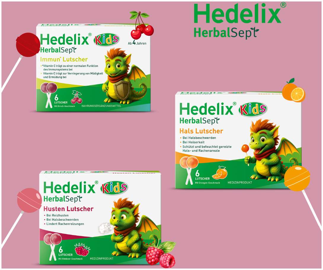 Hedelix HerbalSept Husten Lutscher Kids 6 Stück