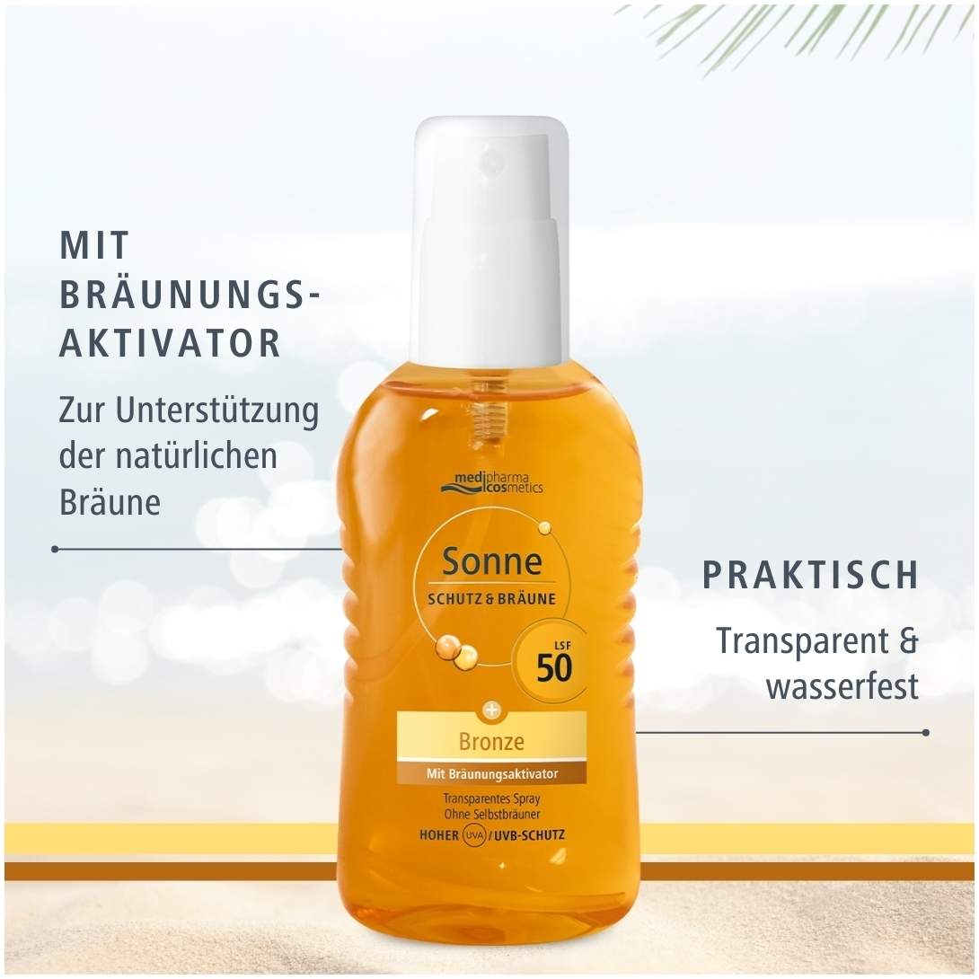 medipharma cosmetics Sonne Schutz & Bräune Bronze LSF 50 200 ml Pumpspray