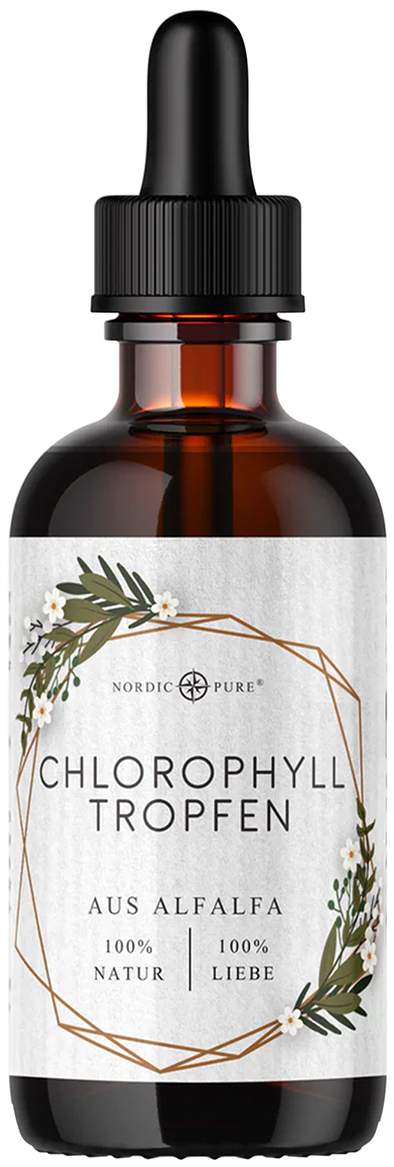 Chlorophyll-Tropfen aus Alfalfa Nordic Pure 100 ml