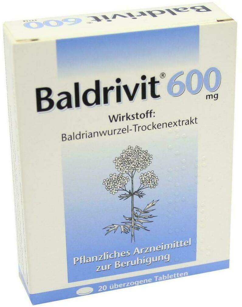 Baldrivit 600 mg 20 Überzogene Tabletten
