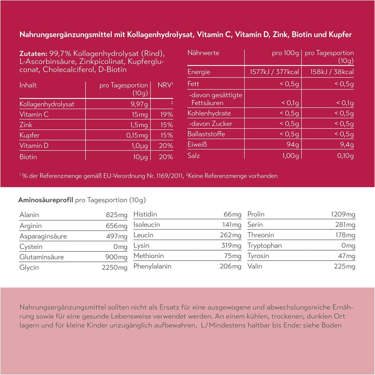 PureSGP Kollagen Peptide 300 g Pulver