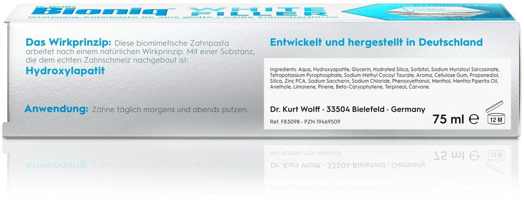 Bioniq White Filler 75 ml Zahnpasta