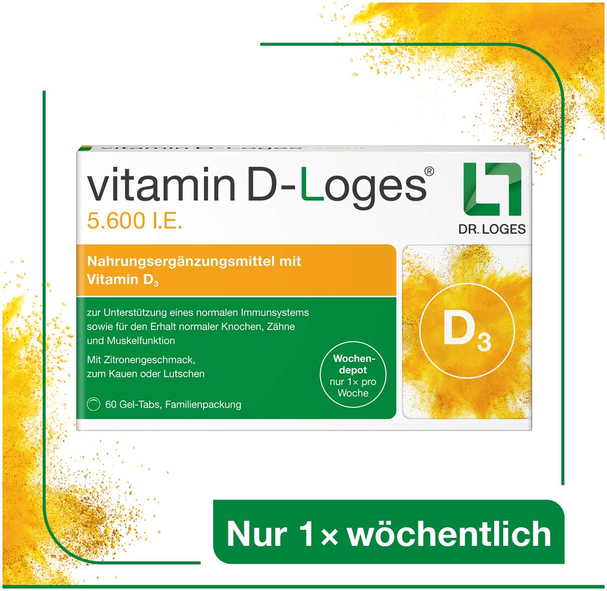 Vitamin D-Loges 5.600 I.E. 30 Kautabletten