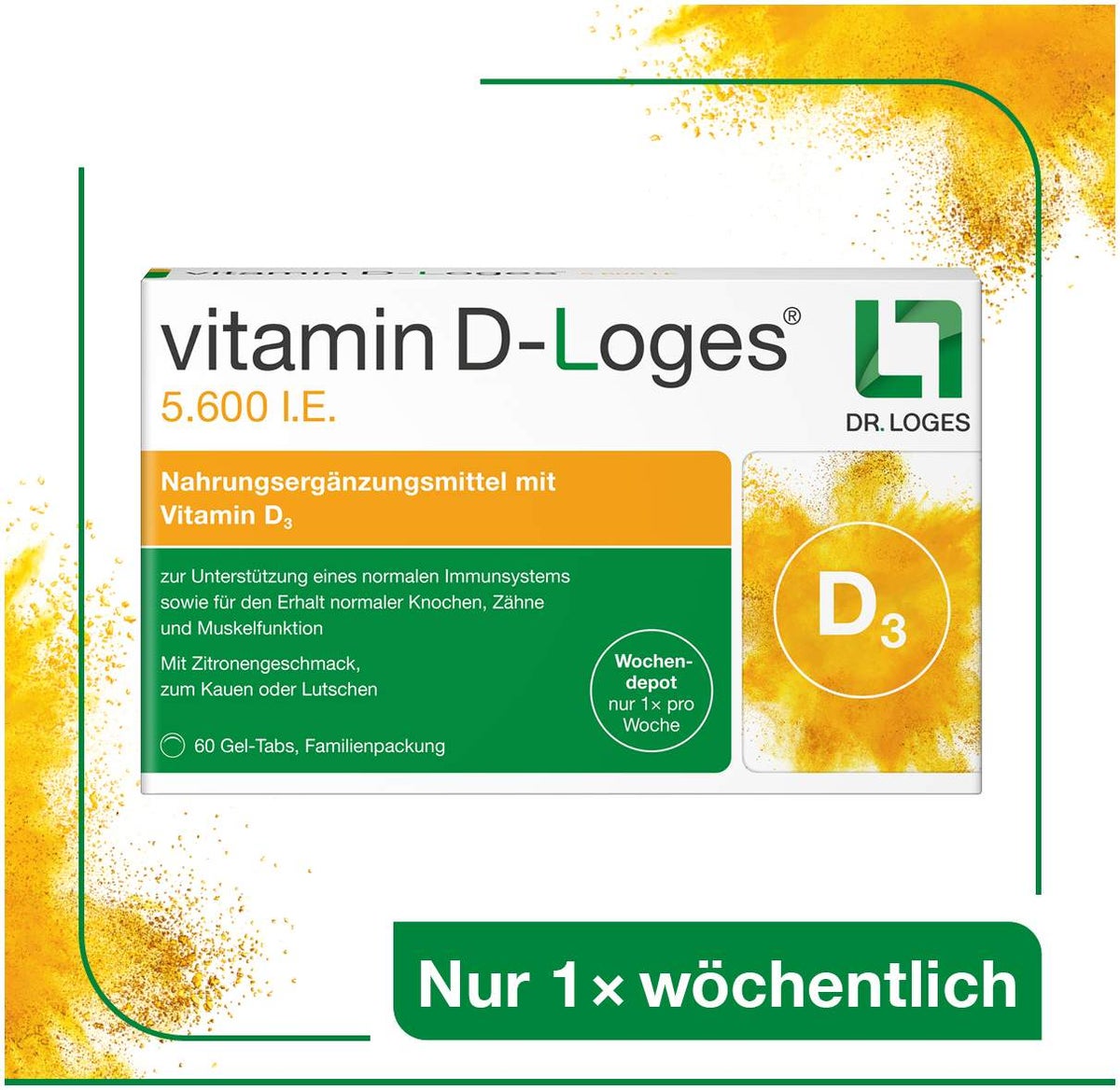 Vitamin D-Loges 5.600 I.E. 30 Kautabletten