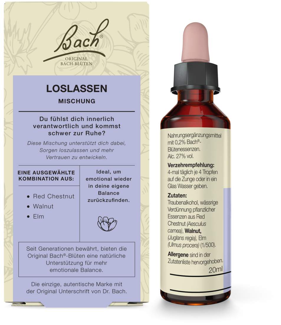 Bachblüten-Mischung Loslassen 20 ml Tropfen
