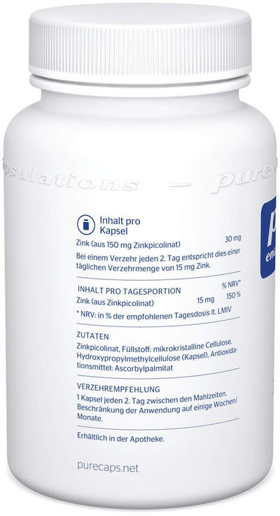 Pure Encapsulations Zink Zinkpicolinat 180 Kapseln